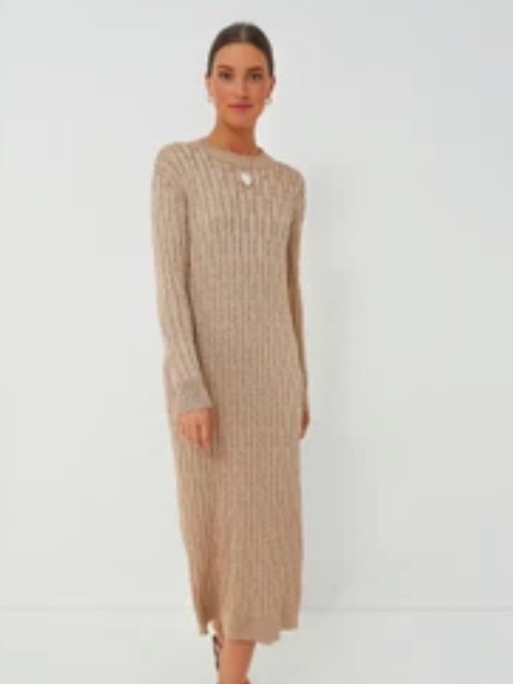 Tuckernuck Gold Cableknit midi